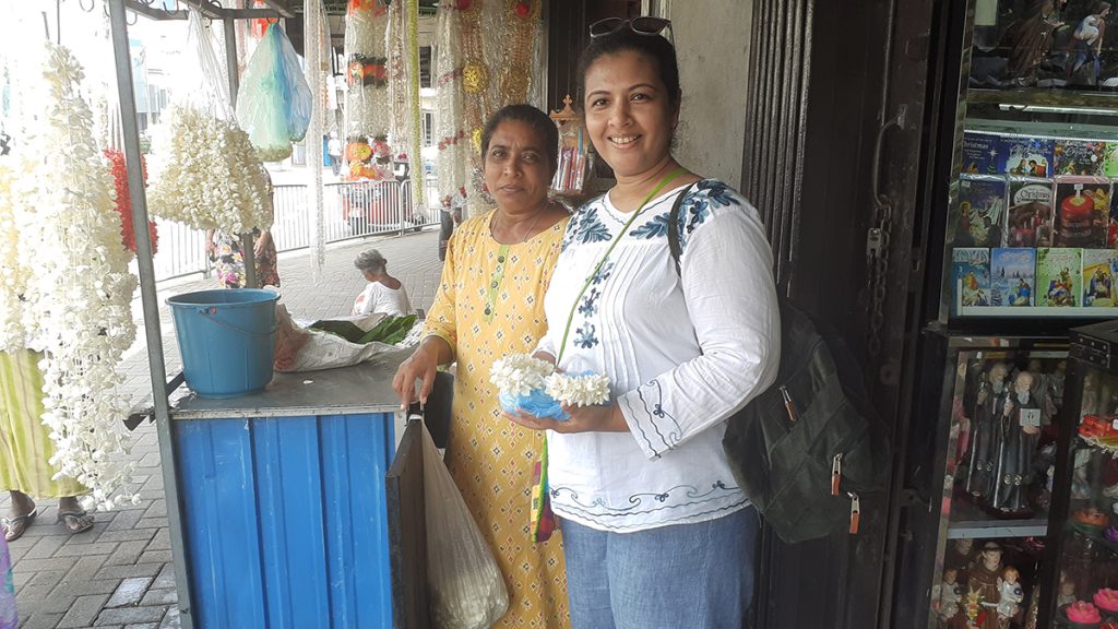 Manjula posing for a photo